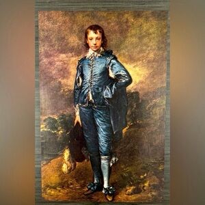 Artist Thomas Gainsborough RA FRSA The Blue Boy Original Vintage Art Print 30’s
